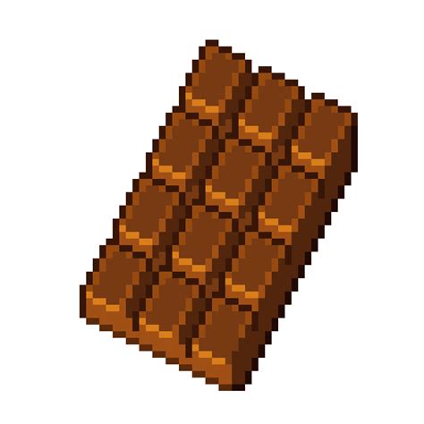 An 8 Bit Retro Styled Pixel Art Illustration Of Chocolate 19040585 Png