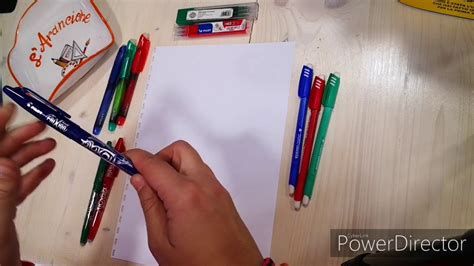 Test Penne Cancellabili Provo Tre Tipi Di Penna Cancellabile YouTube