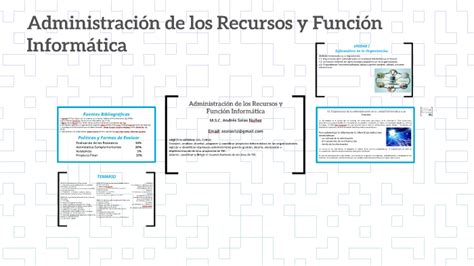 Administracion De Los Recursos Y Funcion Informatica By Andres Salas