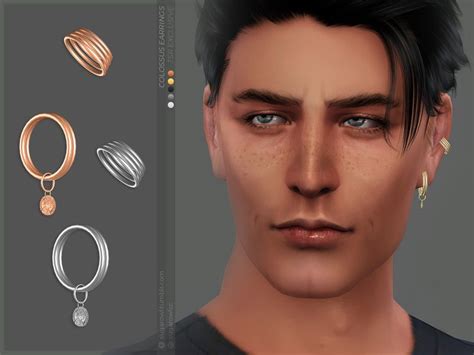 Pin By The Sims Resource On Accessories Sims 4 In 2021 Men Earrings