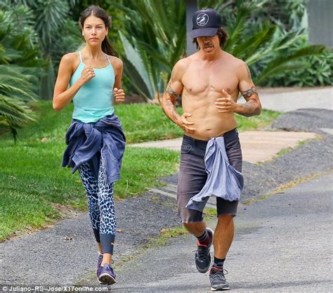 Anthony Kiedis Goes Jogging With Girlfriend Helena Vestergaard Daily