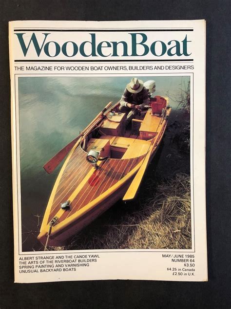 Wooden Boat Magazine Mayjune 1985 Number 64 Ebay