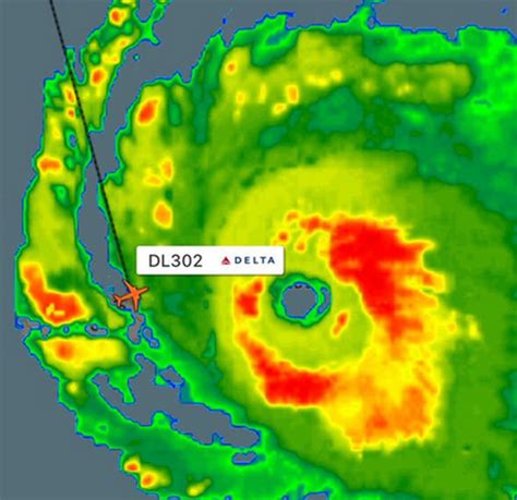 Live hurricane and tropical storm tracker. Hurricane Irma: Delta passenger plane flies INTO category ...