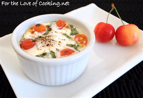 Caprese Baked Eggs For The Love Of Cooking