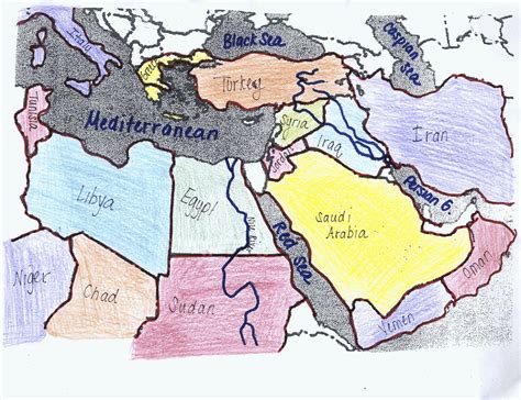 The Ancient Middle East Map Map