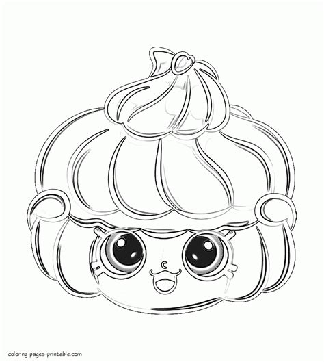 Shopkins Coloring Pages Bitzy Biscuit Free Coloring Pages Printablecom