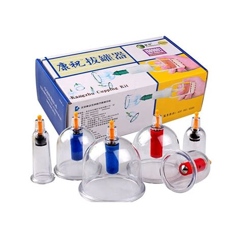 New Chinese Medical 12 Cups Vacuum Body Cupping Set Portable Massage