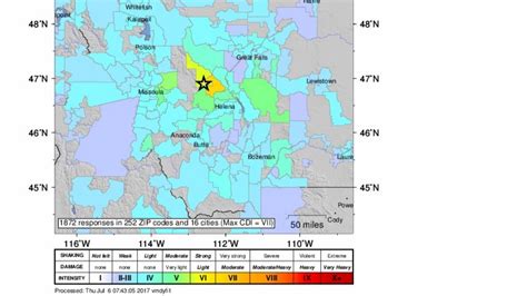 Rare 58 Earthquake Strikes Western Montana The Areas Strongest