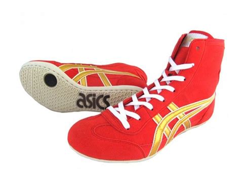 Asics Japan Wrestling Shoes Ex Eo Twr900 Red X Gold Original Color