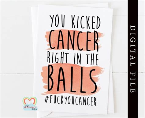 Printable Cancer Card You Beat Cancer Card Chemotherapy Etsy UK