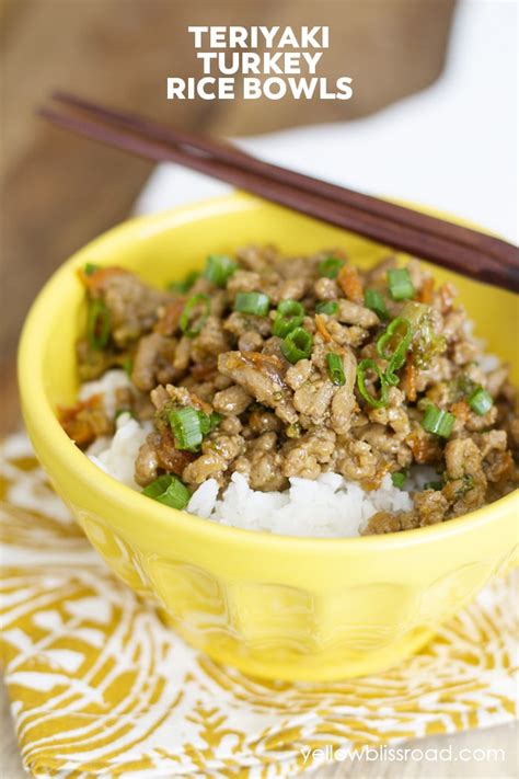 We go to a lot of evening swim meets and our kids love them. Easy Ground Turkey Recipes | Healthy Teriyaki Turkey Rice Bowl