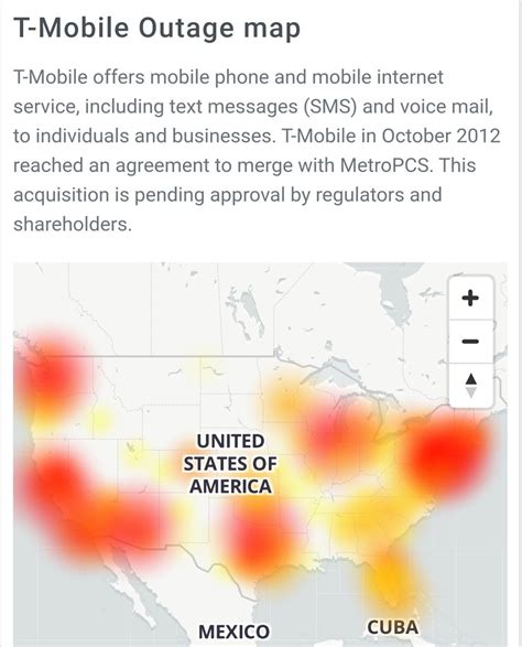 T Mobile Outage Map News Word