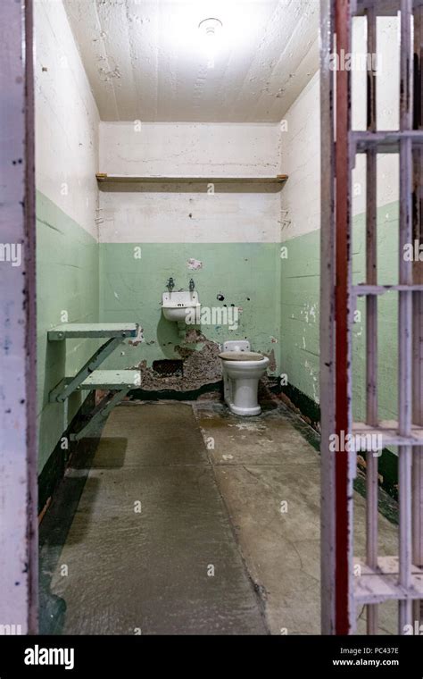 Interior Of Prison Cell Alcatraz Island San Francisco California