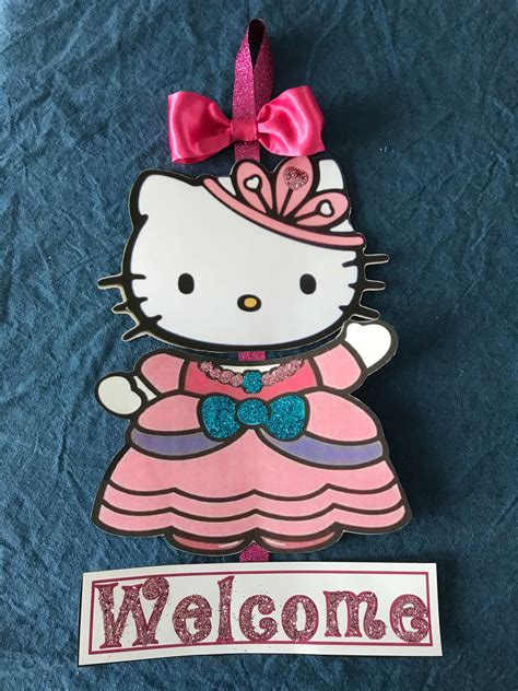 Hello Kitty Welcome Sign Hello Kitty Party Hello Kitty Cat Party