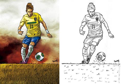 Griezmann soccer player coloring page. Neymar Coloring Pages - Coloring Home