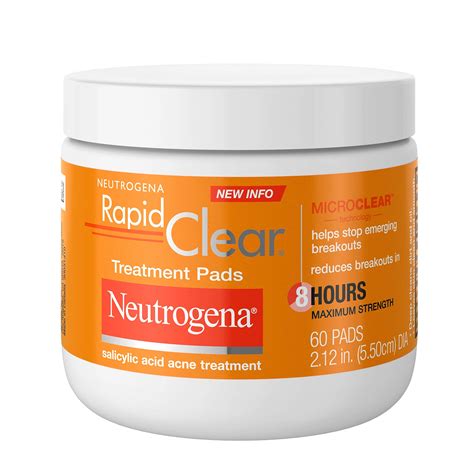 Neutrogena Rapid Clear Maximum Strength Acne Face Pads With 2
