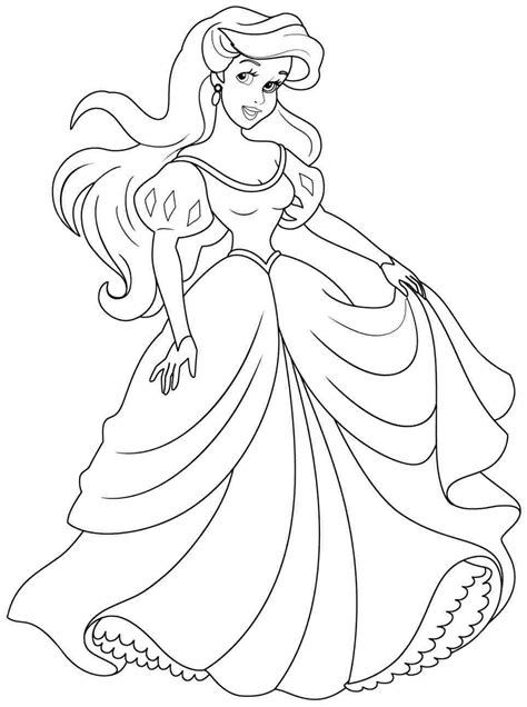 Popular character arial coloring pages in disney are for kids and adults. young Princess coloring pages - Google Search | Disney ...