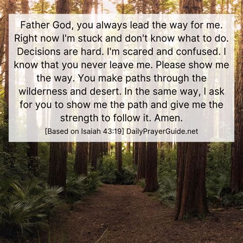 God Makes A Way For Me Isaiah 4319 Daily Prayer Guide