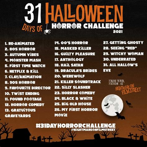 Are You Ready For The 31dayhorrorchallenge The Halloween Horror Movie