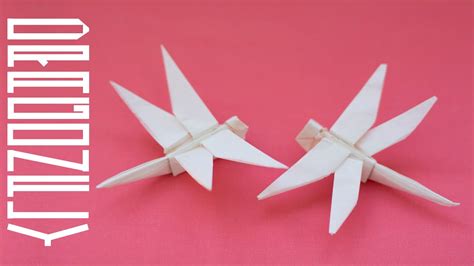 How To Make Paper Dragonfly Easy Origami Youtube