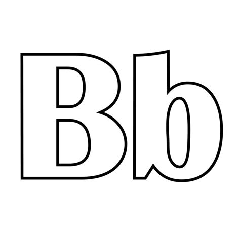 Coloriage Alphabet Lettre B Télécharger Et Imprimer Gratuit Sur