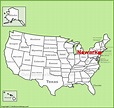 Newark location on the U.S. Map - Ontheworldmap.com