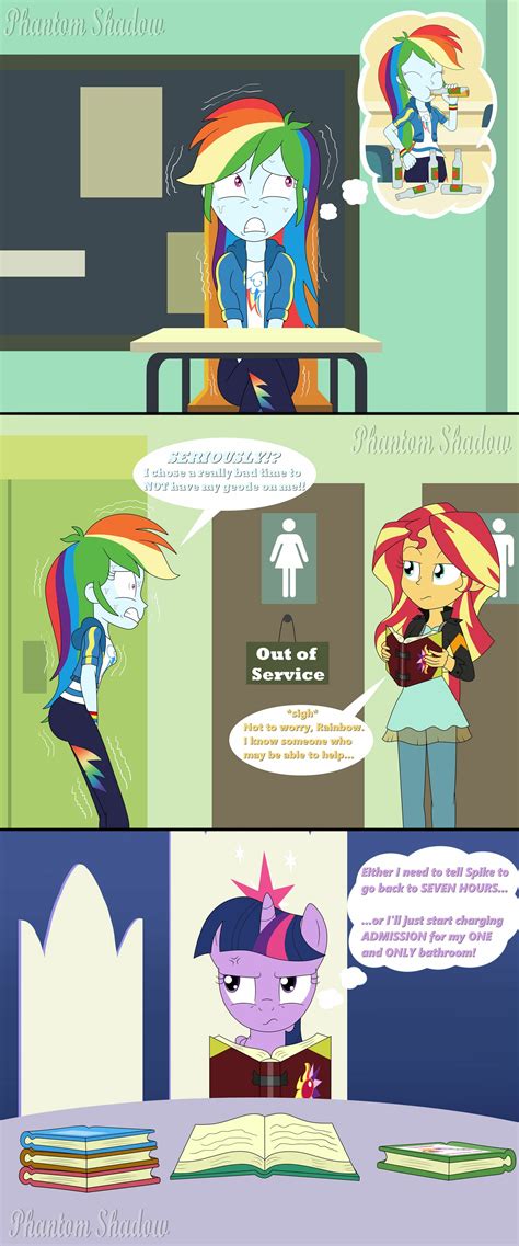 2345691 Safe Artistphantomshadow051 Rainbow Dash Sunset Shimmer