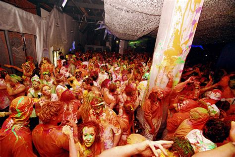 Revellers Paint The Town Red Yellow And Green Stuff Co Nz