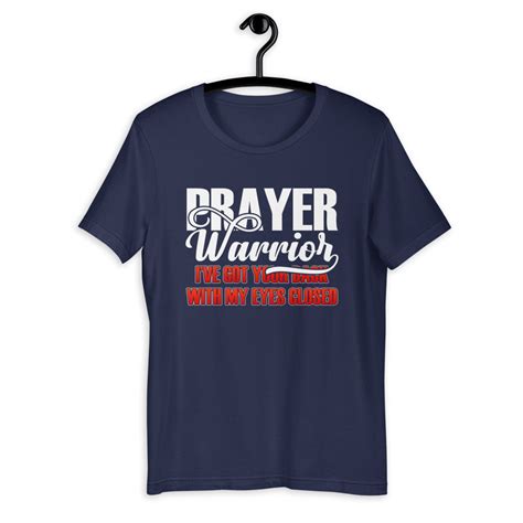 Prayer Warrior T Shirt Bible Verse Christian Religious Etsy