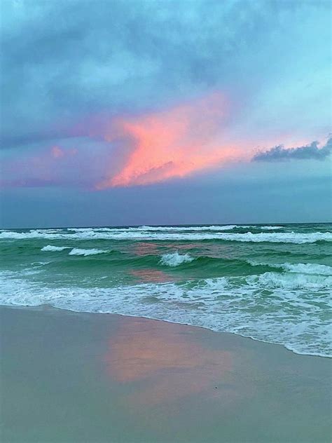 Pastel Beach Sunset Photograph By Allison Lumbatis Pixels