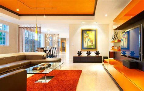 25 Amazing Orange Interior Designs Living Room Orange