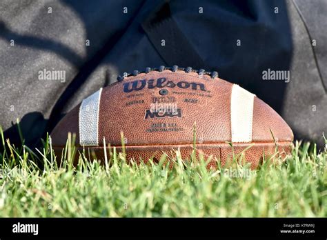 Wilson Leather Football Stock Photo Alamy