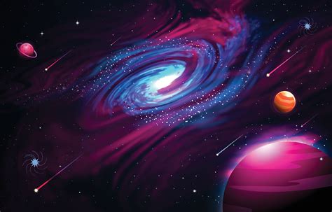 Space Galaxy Background 3549556 Vector Art At Vecteezy