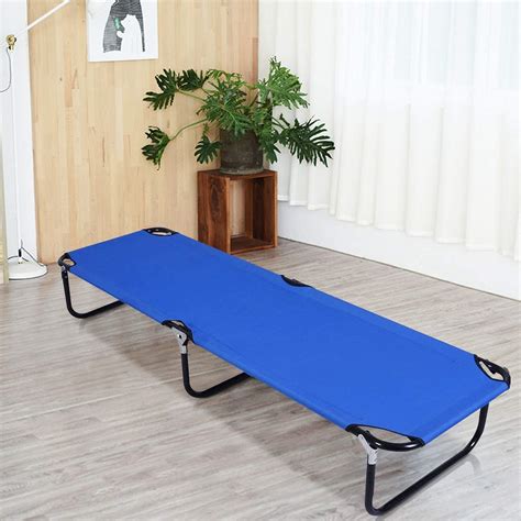 Buy Gymax Folding Camping Cot Portable Sleeping Cot Ultra Lightweight Heavy Duty Bed For