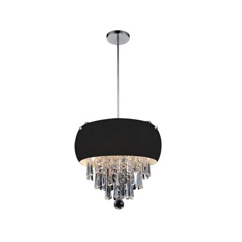 Cassini 28 light 110v pendant in stainless steel with clear spectra crystal. Crystal World Flourish 4-Light Black Pendant-5114P14B ...