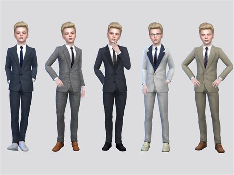 Theodore Formal Suit Boys By Mclaynesims At Tsr Sims 4 Updates