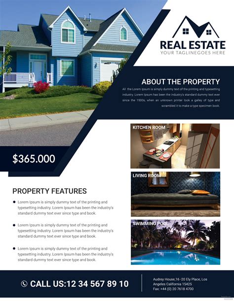 Printable Real Estate Flyer Template Free
