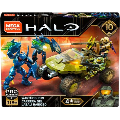 Mega Construx Halo Warthog Run Construction Set With Micro Action