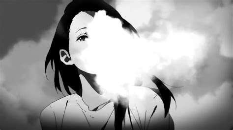 1172344 White Black Monochrome Eyes Anime Girls Shadow