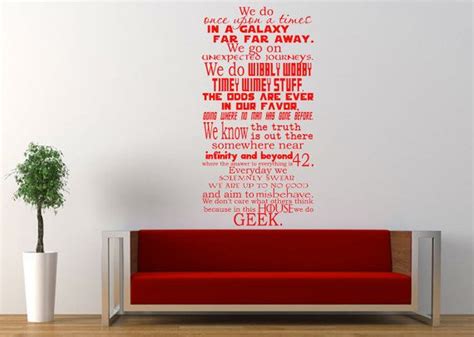 Large Size In This House We Do Geek Wall Decal By Apareciumdesign