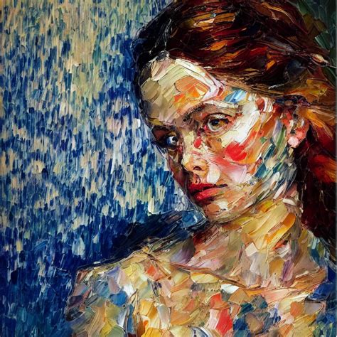 Highly Detailed Palette Knife Oil Painting Of A Young Stable