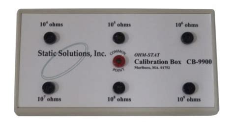Ohm Stattm Cb 9900 Calibration Box For Ohm Stat Rt 1000 Static