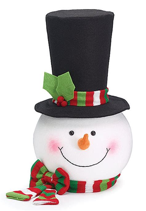 Snowman Head Tree Toppers Christmas Wikii