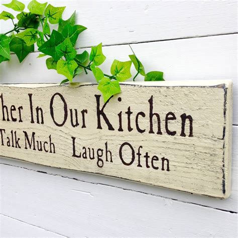 Personalised Wooden Kitchen Sign By Potting Shed Designs