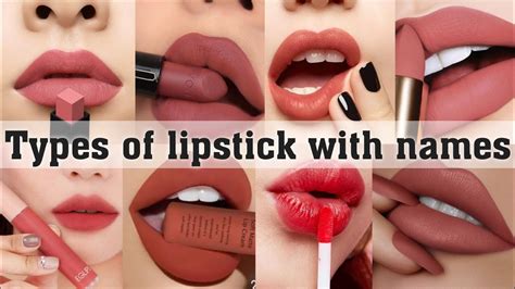 Types Of Lipstick With Namesthe Trendy Girl Youtube