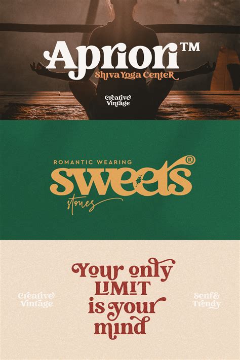 Creative Vintage Font By Blessed Prints