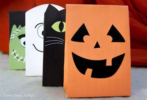 4 Free Halloween Treat Bags Printables By Press Print Party