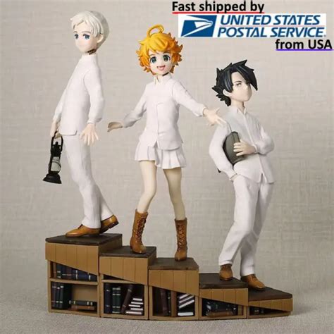 The Promised Neverland Anime Figures 3pcsset Emma Norman And Ray Pvc 6