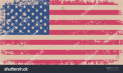 Grunge American Flagvector Flag Usa Stock Vector Royalty Free