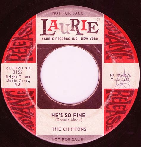 The Chiffons Hes So Fine 1963 Advance Release Vinyl Discogs